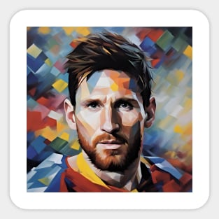 colofrul sketch with Messi Sticker